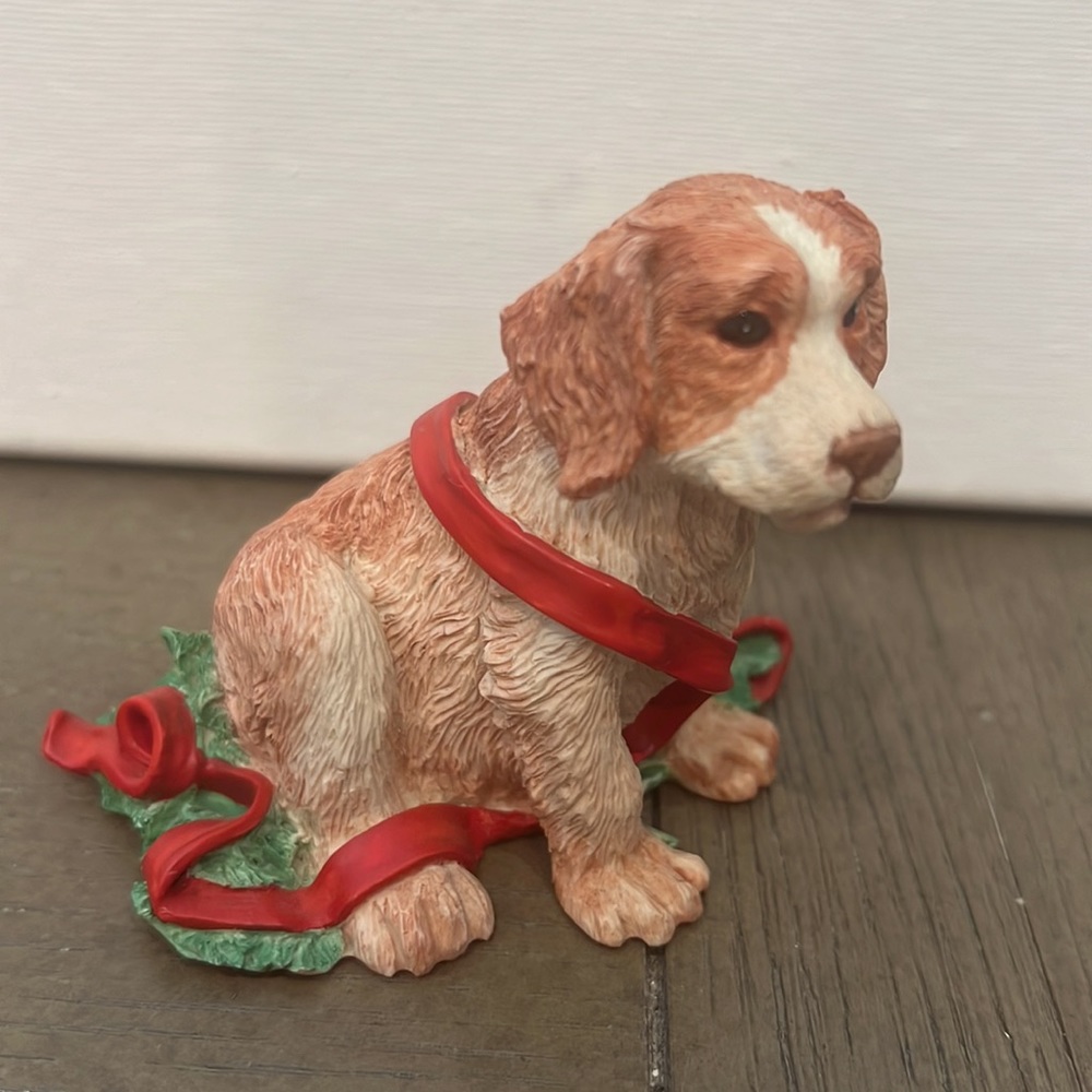 RARE Baby dog Silver deer Christmas animals by Tom Rubel Brown and white